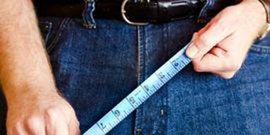 Bir erkeğin genital organının boyutları